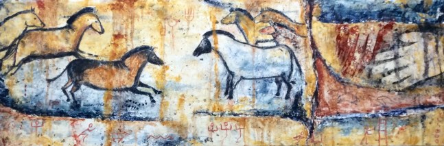 Ancestral Caves By Jennifer Rugge  Diptych, 36