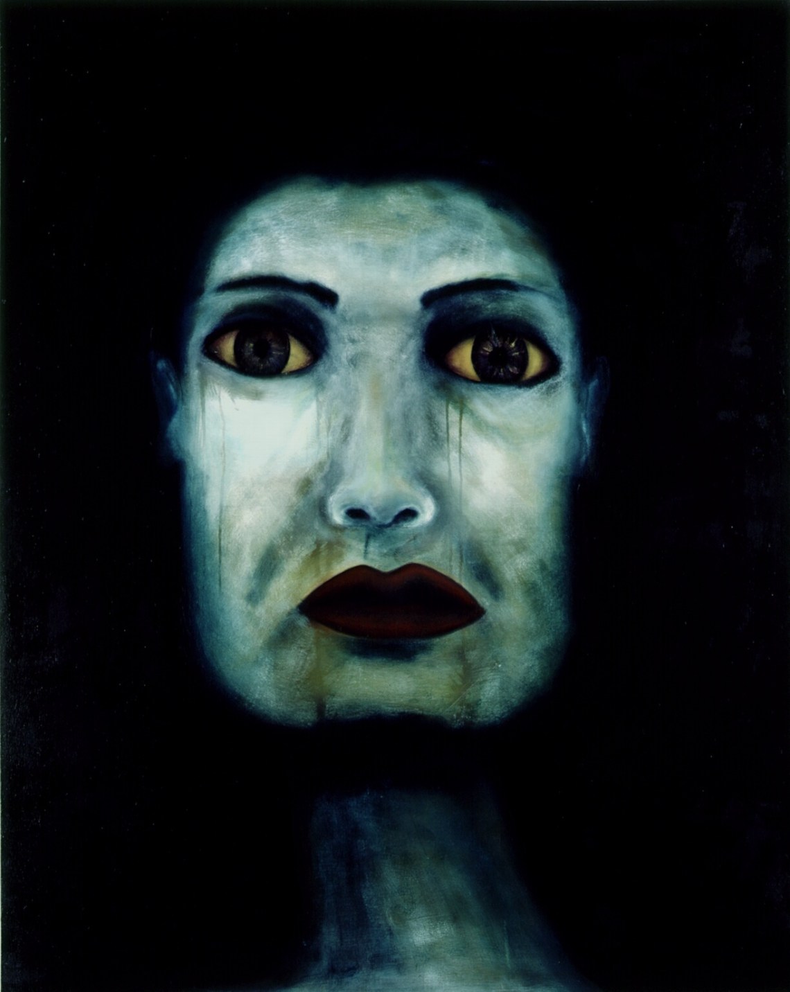 White_Face_Oil_on_Canvas_6_x4_1990 by Ruth Chase