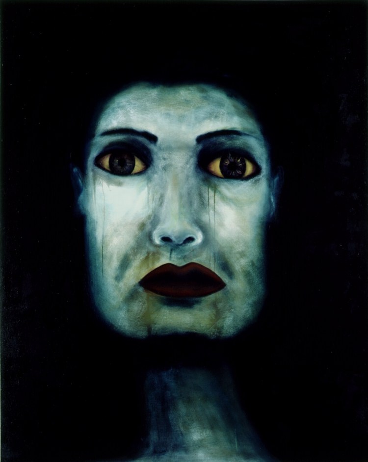 White_Face_Oil_on_Canvas_6_x4_1990 by Ruth Chase